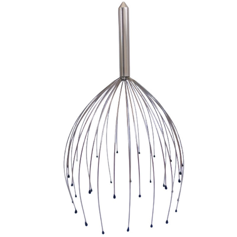 【臺灣新款-爆款熱賣】28爪頭部按摩器 金屬按摩器靈魂提取器八爪魚24爪頭部按摩抓E532 Q0IC