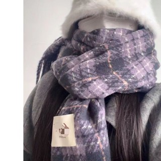 【臺灣出貨】大披肩 仿羊絨針織 圍巾女 圍巾披肩 保暖圍脖 紅色格子圍巾女生冬季韓版圍脖保暖厚披肩百搭聖誕禮物
