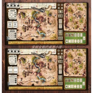 【安妮桌遊】西部傳奇 桌遊 含擴 公共面板 playmat