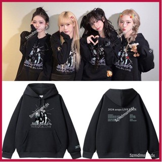 *免運* aespa2024世巡SynParallelLine澳洲場演唱會周邊同款衛衣服連帽衫