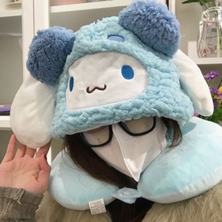 連帽U型枕 U型枕護頸枕 kt美樂蒂連帽u型枕午睡坐車旅行睡覺神器脖子護頸枕卡通可愛枕頭午睡枕 旅行枕