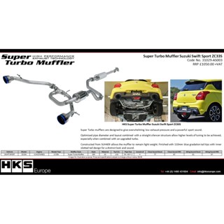 【汽車零件王】HKS SUPER TURBO 排氣管 SUZUKI SWIFT SPORT ZC33S