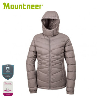 【Mountneer 山林 女 800FP 鵝絨外套《摩卡》】52J02/登山/羽絨外套/防寒外套/防潑水/防風