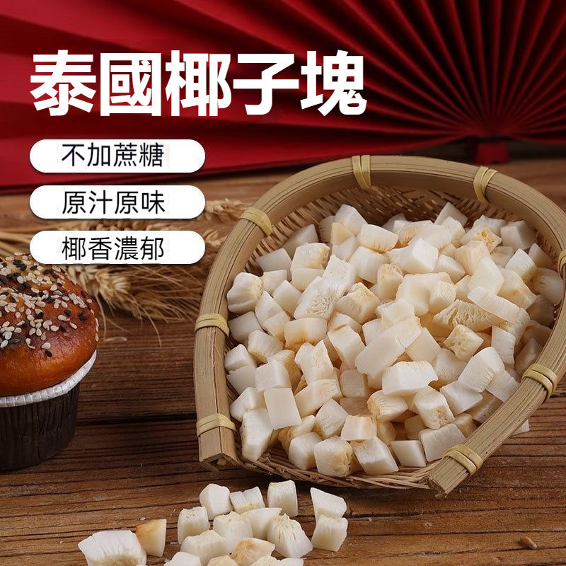 【泰國進口】海南名產椰子脆片 袋裝500g 原味無添加 無糖椰子片 椰果乾 海南風味零食 休閒零食 香脆好吃