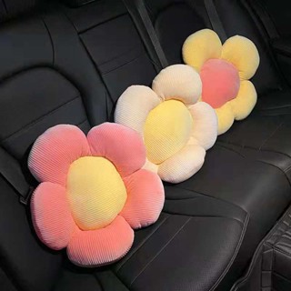 Yumi❤【臺灣】靠枕車用車內靠腰墊卡通可愛汽車腰部靠背墊車上用抱枕女增高坐墊
