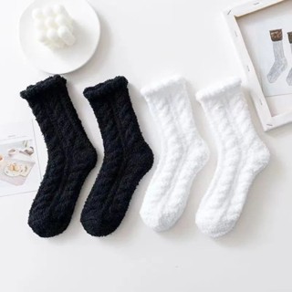 💖天天嚴選💖5雙 襪子女男珊瑚絨加睡眠加絨保暖居家情侶秋冬月子地板加厚防滑