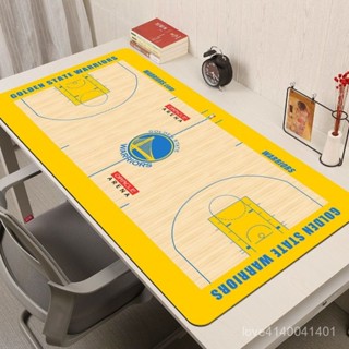 熱賣爆款 【桃園出貨】nba籃球場滑鼠墊超大詹姆斯杜蘭特庫裡鍵盤墊 湖人勇士書桌墊定製