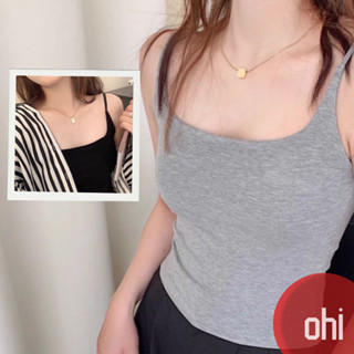 【ohi】美式吊帶背心 小可愛 細肩帶背心 帶胸墊 美背文胸 一體內衣 打底上衣 女生衣服 GVD5620