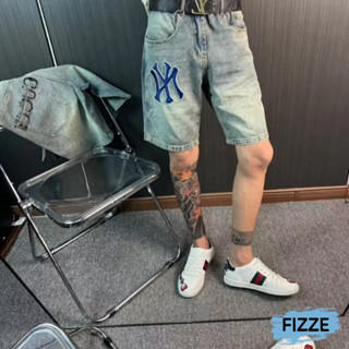 百搭牛仔褲 膝上短褲 牛仔褲 男生短褲 街頭風格 膝上短褲牛仔 休閒短褲 街頭風格 AJCCK279【FIZZE】
