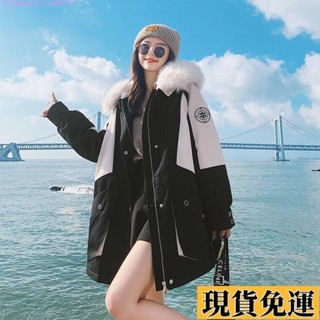 🎆雅軒🎆限時低價🎆工裝派克服外套 女 羽絨外套 棉服冬季2024年新款韓版寬鬆ins加絨加厚潮 GA1O