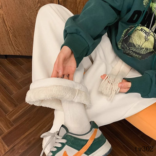 臺灣出貨✨羊羔毛棉褲男士大碼加厚保暖加絨褲子男直筒闊腿休閒褲 刷毛長褲 休閒長褲 寬褲 冬天褲子 男生長褲 保暖褲