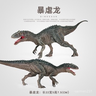 臺灣熱銷 男孩恐龍玩具模擬實心暴虐龍霸王龍模型動物模型桌麵裝飾擺件