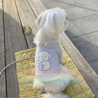 🔥全臺最低！ 貓咪衣服寵物衣服狗衣服狗雨衣春秋夏季寵物貓咪狗狗衣服華夫格打底法鬥貴賓比熊犬透氣薄款可愛
