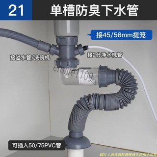 家用 排水 配件 下水器 廚房下水管 三通接頭 洗碗機 淨水器 排水管 介面 對接器 下水道三頭通