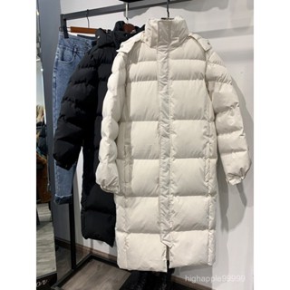 【山野】臺灣出貨🚚中長款羽絨棉衣棉服女冬新款過膝學生寬鬆大碼加厚棉襖外套麵包服