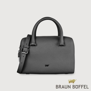 【BRAUN BUFFEL】依雅娜 大波士頓包-黑色(德國小金牛台灣總代理)/BF853-36-BK