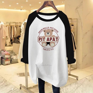 秋季新品🍂 100%純棉 大尺碼上衣 純棉T恤 長袖T恤 韓國女裝 圓領中長款上衣 長袖上衣 寬鬆上衣 女生T恤 女裝