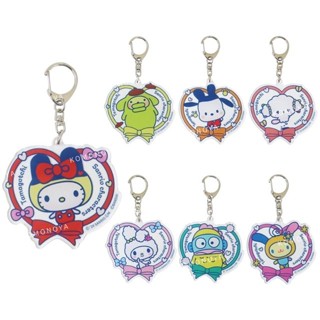 【現貨】小禮堂 Sanrio X 塔麻可吉 壓克力鑰匙圈 (裝扮款) Kitty 美樂蒂 酷洛米 布丁狗 大耳狗