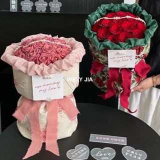 【唯家】高顏值 浪漫古典 印象 模擬玫瑰花束 成品 七夕情人節禮物 送女生閨蜜 生日禮物 香皂永生花