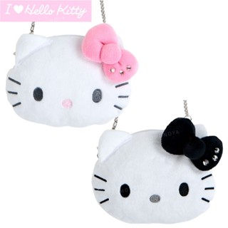 【現貨】小禮堂 Sanrio 三麗鷗 Hello Kitty 絨毛造型斜揹包 (我愛Kitty)