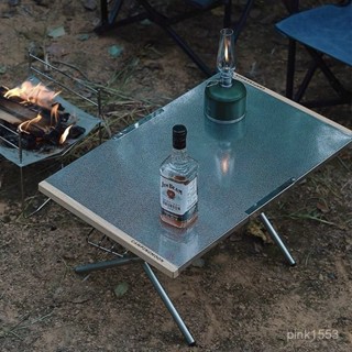 「智星小店」CAMPINGMOON柯曼耐高溫小鋼桌戶外便攜式折疊桌露營自駕遊餐桌 露營桌 野餐桌