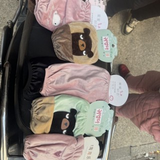 🔥臺灣熱銷🔥 袖套 可愛成人學生雜款短款毛絨袖套防汙套袖冬季羽絨服護袖隨機3雙