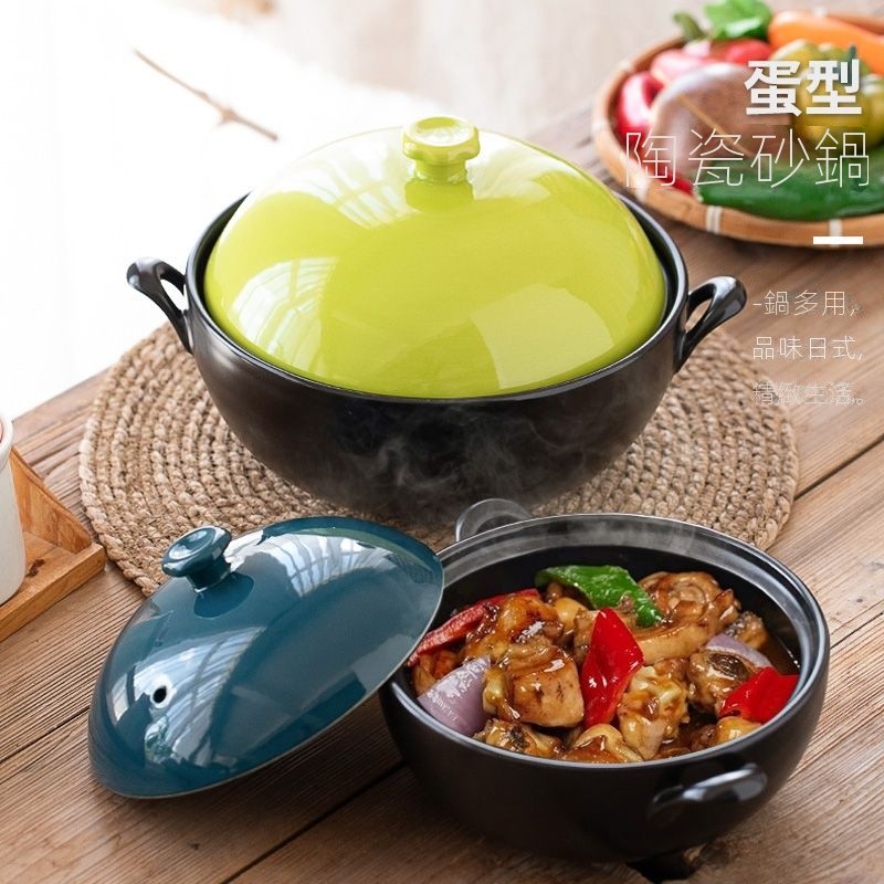 砂鍋燉鍋傢用燃氣湯煲大號瓦煲石鍋耐高溫陶瓷煤氣竈專用米綫沙鍋