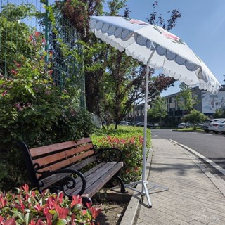 廠家直銷 可開發票 高顔值法式小眾戶外遮陽傘咖啡店高階正品太陽傘防紫外綫隔熱大傘