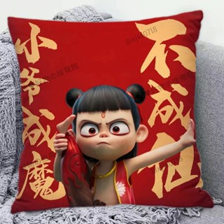 ✨熱賣✨哪吒之魔童鬧海抱枕可愛卡通玩偶靠墊ins風枕頭學生午睡靠背墊