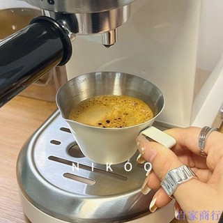 304不鏽鋼量杯 意式濃縮杯 復古咖啡杯 盎司杯 小號ins帶刻度