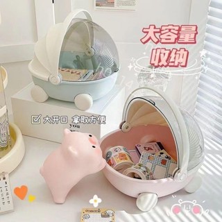 限時低價-桌上垃圾桶 可愛搖籃桌面 收納盒 防塵玄關擺件鑰匙收納託盤雜物零食玩具收納盒979