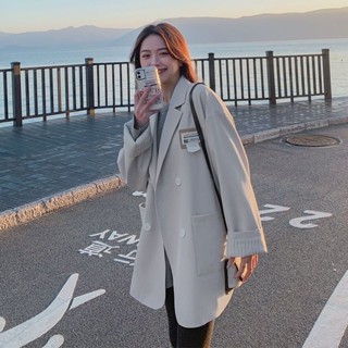 大碼外套 新款風衣 防寒保暖外套 冬季外套 韓版大衣 西服款外套 加厚外套 秋冬季大衣 中長款大衣 寬鬆外套 外套 大衣