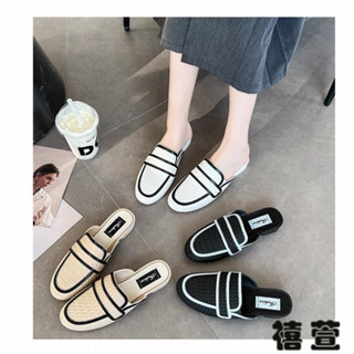 實拍免運 🌟新店特惠 女鞋 包頭拖鞋女 包頭拖鞋女外穿2025新款夏季時尚女鞋懶人防滑穆勒ins增高半拖鞋 半拖鞋