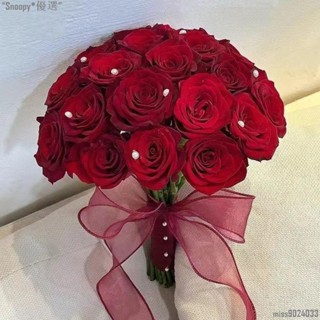 【免運】手捧花新娘 韓式婚禮結婚領證模擬花束 森系婚紗攝影拍照道具韓式手捧花束 新娘花束拍照道具