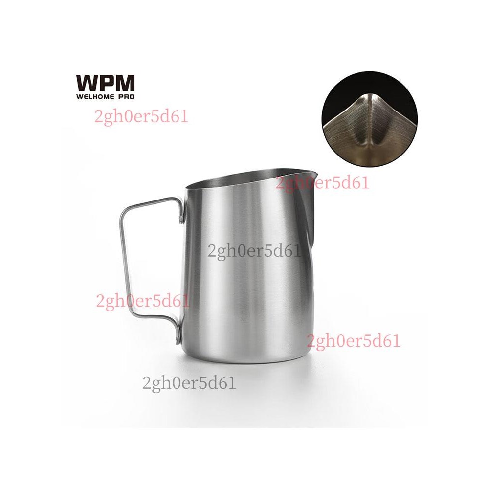 「可開發票」WPM惠家拉花缸450ml咖啡拉花杯奶泡杯不銹鋼斜口尖嘴圓嘴無柄款