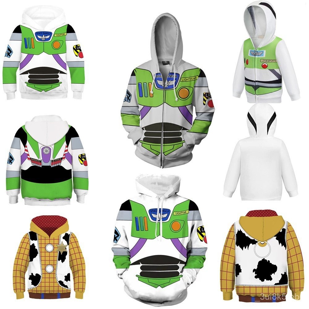 熱映光年正傳Lightyear  巴斯光年3D數碼印花連帽衫衛衣外套 F7JC