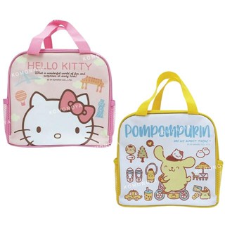 【現貨】小禮堂 sanrio 三麗鷗 雙網手提便當袋 kitty 布丁狗