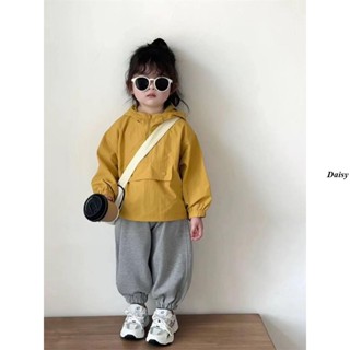 兒童外套連帽風衣女童春秋童裝兒童連帽風衣男女童夾剋衫防風Daisy5