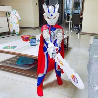 ARY 萬聖節服飾 萬聖節裝扮 小孩迪迦賽羅經典奧特曼服裝男孩女童連體衣男童衣服歐布兒童真人版