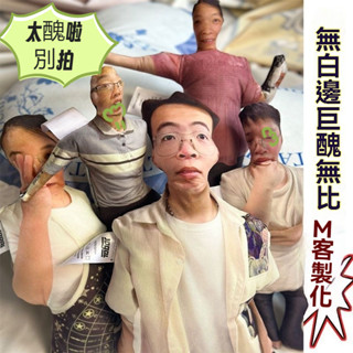 【臺灣有貨】巨醜🔥 慎入 醜抱枕(無白邊) 客製異形抱枕 來圖定製 免費摳圖 惡搞 紀念 寵物抱枕 人形抱枕 紀念禮物