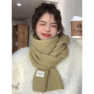 💫臺灣💫秋冬圍巾純色新款毛線保暖百搭學生情侶圍脖針織高檔短款韓版小眾 加大保暖 暖冬穿搭 脖圍 披巾 披肩 圍巾女 圍巾