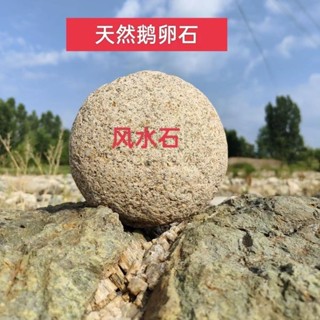 鎮宅風水石大石頭天然鵝卵石大圓石頭圓形鵝卵石特大號酸菜刻字