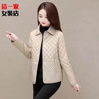 媽媽春秋外套 小棉襖輕薄上衣服 新款中老年女冬季羽絨棉服