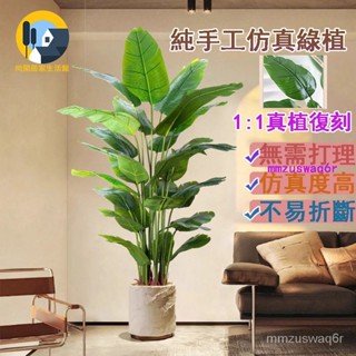熱銷【破損補寄】模擬綠植 高階輕奢仿生花客廳大型室內盆栽 擺件裝飾樹假植物 高階感 仿真植物 假植物 客廳落地裝飾擺件