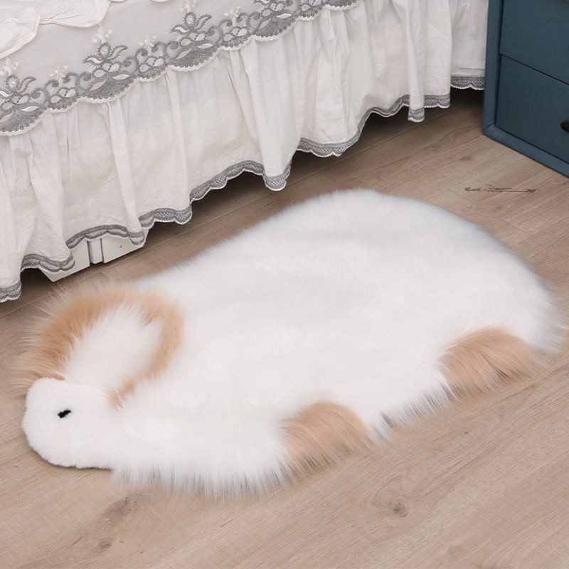 【熱銷免運】仿羊毛卡通羊墊床邊房間墊沙發墊臥室客廳墊餐椅墊長毛羊抱枕地毯 絨毛地毯 絨毛地墊 床邊地毯 腳踏墊 毛地毯