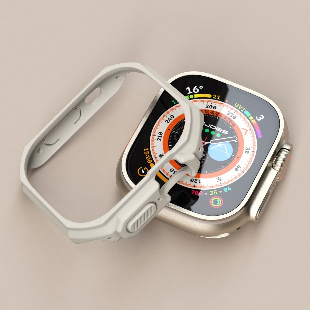 超薄邊框錶殼 保護框 適用於 蘋果 Apple Watch 9 8 Ultra Ultra 49mm 蘋果手錶保護殼