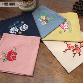 刺繡diy棉布手帕 簡單刺繡材料包套件 男女士魯繡古風非蘇繡單雙層手帕