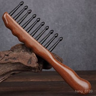 臺灣出貨·大齒梳子 粗齒寬齒梳 經絡梳 按摩頭皮梳 按摩梳 頭部按摩器 插齒按摩梳 長柄防脫髮梳子