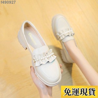 🌷臺灣限時低價🌷 單鞋 樂福鞋 小皮鞋 僊女風增高鞋 平底鞋 軟底女粗跟 春秋季百搭女鞋 懶人鞋 樂福跟鞋 平底懶人