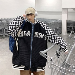 韓係 新品價 棒球服 春秋季夾克棒球服男士寬松大碼ins設計感百搭韓版學生情侶外套女